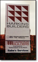 Harkins Builders' Subcontractor of the Month Award - Gabe's Services Inc